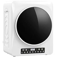 HOMCOM Wäschetrockner 5 kg Mini Ablufttrockner mit 9 Programmen bis zu 60℃, 1000W Trockner mit Knitterschutz, Doppelfilter, LED-Touchscreen, Timer, Kindersicherung für Wohnmobile, Haus, Weiß – Ansicht 1