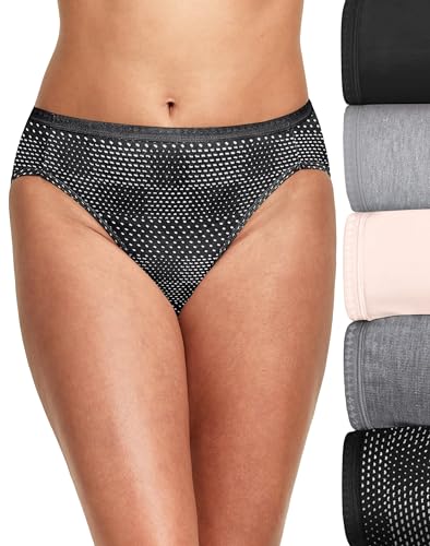 Hanes Slips (Lot de 6) Femme sous-vêtement basique coton confortable