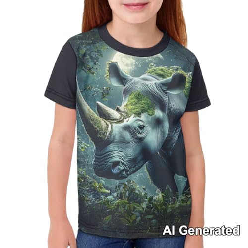 Image of Xhuibop Kids T Shirts for Boys Size 3-16 Girls Short Sleeve Sportswear Active Tops