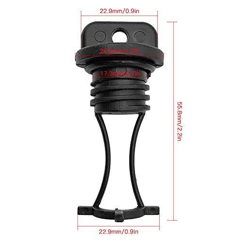 Scupper Plug, Andoer 2 plugues de drenagem de caiaque PCS Tampão de ralo do casco da roupa de drenag