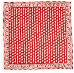 Madewell Women's Washed Bandana, Tropical Coral, Red, Print, One Size