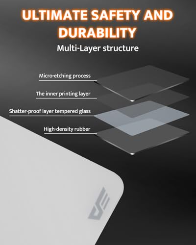 darkFlash Tempered Glass Mouse Pad