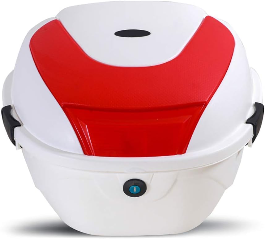 FLEAGE Universal Motorcycle Rear Top Box Tail Trunk Luggage Case Hard Case with Mounting Hardware (Color : C) Hello (K)