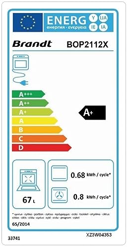 BRANDT Four encastrable multifonction pyrolyse inox BOP2112X - vue 7