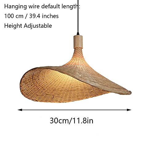 Mimbre hueco E27 accesorios de luces colgantes para techos altos y pasillos 3