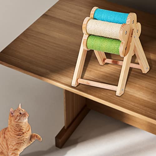 Arranhador de Sisal - Cat Scratch Post para Gatos de Interior - Brinquedo arranhador de gato sisal s