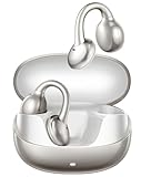 JOYROOM OE3 Open Ear Wireless Earbuds, Bluetooth 5.4 Sports Headphones, Lightweight L-Shaped Ear Clip, Tap Control, Dual Device Connection, Immersive Bass, All-Day Comfortable Wear，Silver Grey