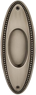 Nostalgic Warehouse Beaded Flush Pull, Antique Pewter, 703010
