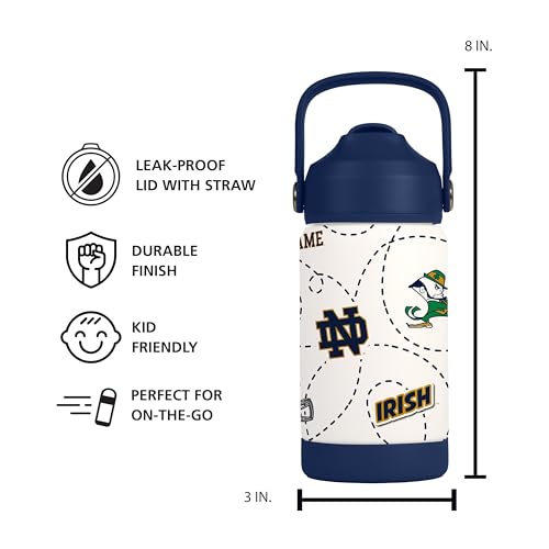 Image of Logo Brands NCAA Mascot Stainless-Steel Kids Bottle -Soft Silicone Mouthpiece, Easy To Carry, Kid-Friendly Design- Great For School & On-The-Go