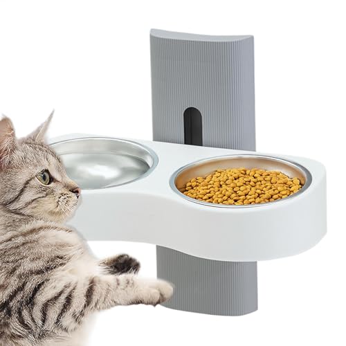 Wall-Mounted Cat Bowls | Height Adjustable Cat Bowls | Cat Water Bowls | Space-Saving Dog Bowl | Wall Mounted Pet Bowls | Pet Feeding Station | Adjustable Feeding Tools for Small Medium Large Dogs – Bild 6