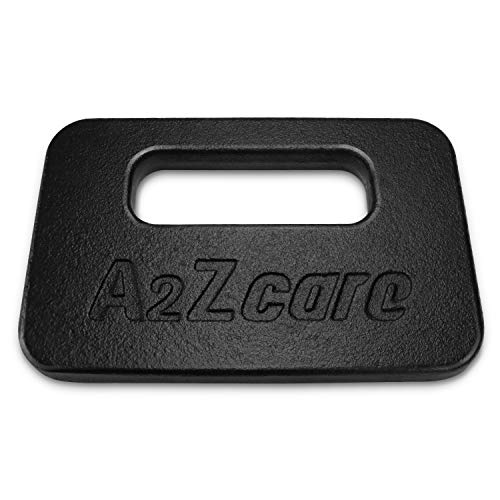 A2ZCARE Cast Iron Ruck Weight/Ruck Plate for Swings, Squat, Strength Training, Fitness Workout