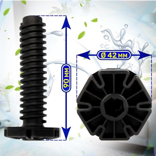 Spülmaschine Füße 90 mm mit Originalcode 512727 für Gorenje 1031891 für Amica DD81-02462A für Samsung 49037624 für Candy 81785382 für Teka AS0042257 für Fagor für Brandt - MONTERAL