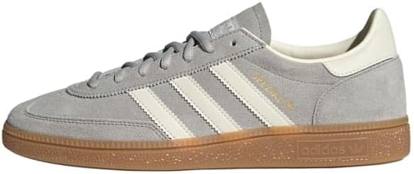 adidas Men's Handball Spezial Grey twoCream White/FTWR White 4 US