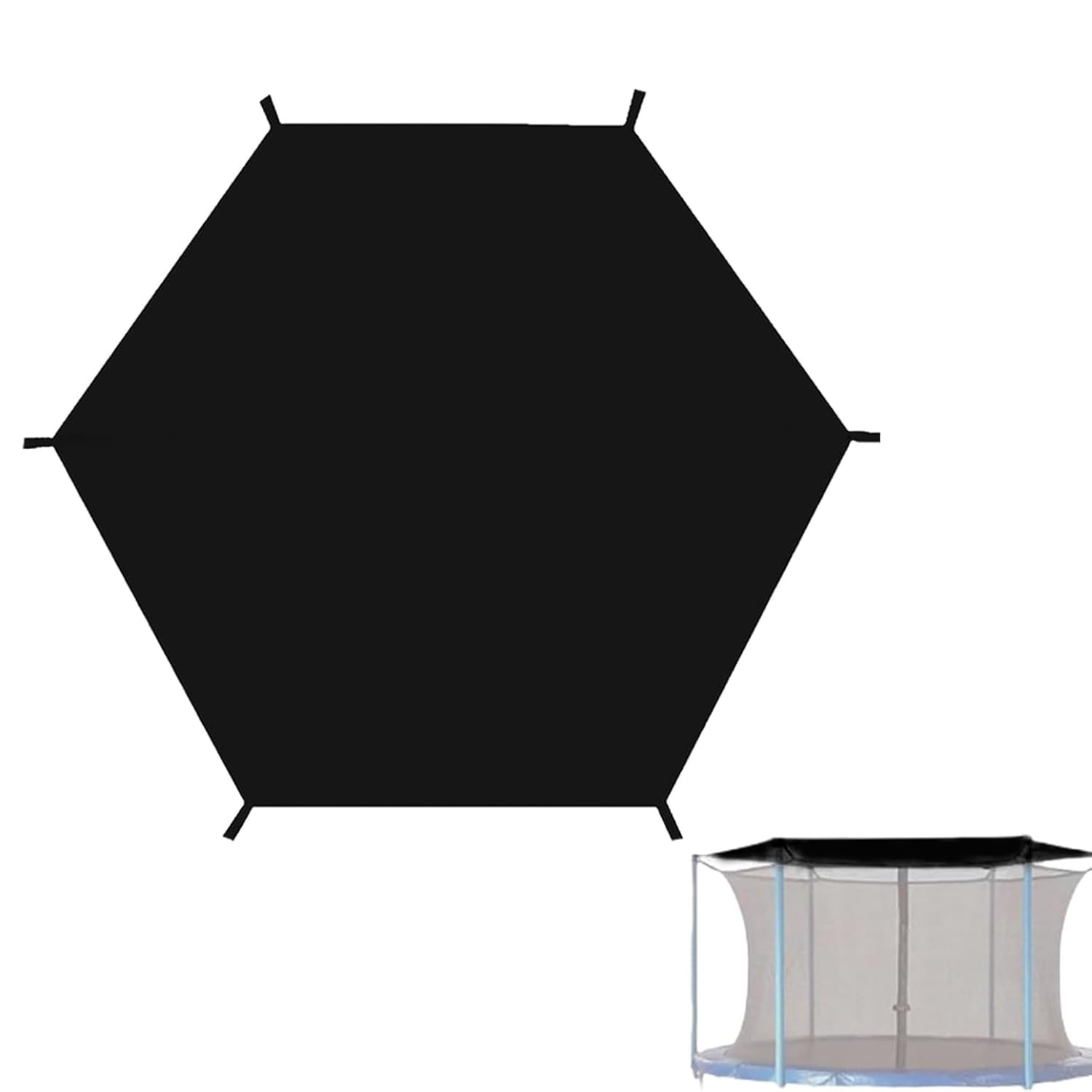 6/8/10/12/14ft Trampoline Cover, Trampoline Tent Cover Sun Shade, Waterproof & UV Protection Trampoline Compatible With 6-8 Support Poles, Trampolines Accessories Top Covers (6ft-1.43m-6 poles)