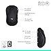 Logitech M185 Wireless Mouse, 2.4GHz with USB Mini Receiver, 12-Month Battery Life, 1000 DPI Optical Tracking, Ambidextrous, Compatible with PC, Mac, Laptop - Black