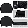 2-pack Large Swimming Cap Women Long Hair, Elastic Non-Slip & Waterproof Swim Hat, Comfortable Hypoallergenic Swim Caps for Women (2, Black*2【S】) #2