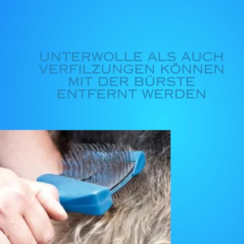 EHASO Hochwertige Fellbürste für Hund & Katze - Langhaar oder kurzhaar - Perfekt für die Unterwolle ihres