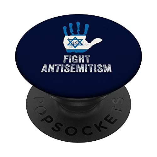 Fight Antisemitism Stop the Hate Jewish Pride PopSockets Swappable PopGrip