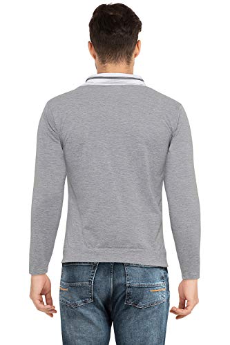 Image of Black Collection Men's Plain Slim Fit Full Sleeve T-Shirt