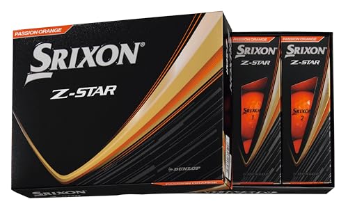 Dunlop 2025 SRIXON Z-STAR Golf Balls 1 Dozen (12 Piece) Passion Orange
