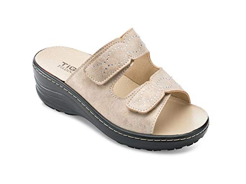 TIGLIO PANTOFOLE CIABATTE DONNA 2713 beige