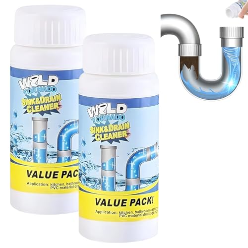 2 Stück Value Pack Rohrreiniger Value Pack Abflussreiniger Sink Und Drain Cleaner Abfluss Reiniger Rohrreiniger Drain Cleaner Für Badewanne Toiletten Waschbecken