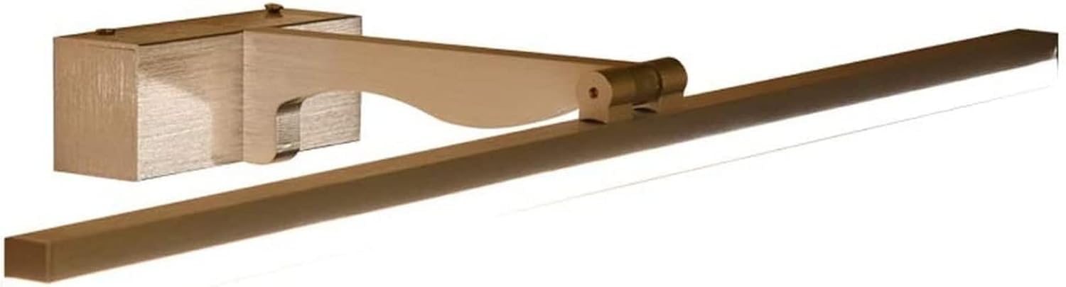 Lampe de miroir LED étanche argentée pour meuble de salle de bain moderne