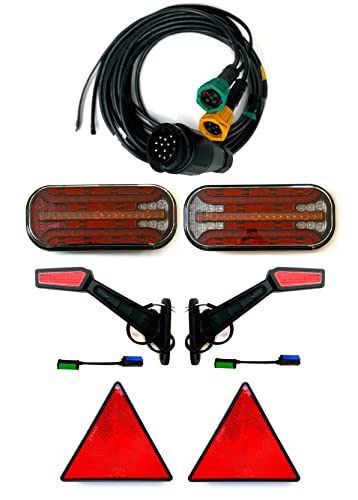 Éclairage de remorque MelTruck 13 broches pour remplacer vos feux défectueux avec 7m de câble