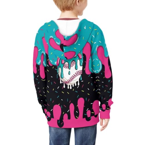 Image of Biyejit Kids Novelty 3D Graphic Printed Hooded Sweatshirt