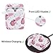 Airpods Case - Airspo 7 in 1 Airpods Accessories Set Compatible with Airpods 1 & 2 Protective Silicone Cover Floral Print Cute Case (Pink Pineapple)