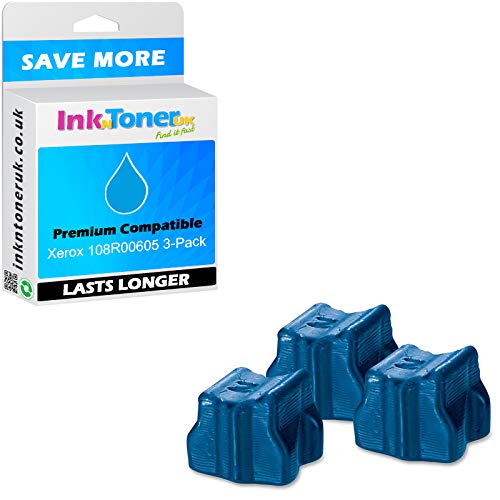 Compatible 108R00605 Cyan Triple Pack d'encre solide (108R00605)