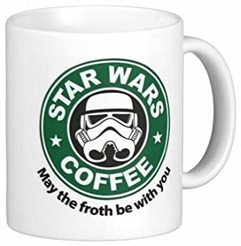 Willcallyou May the Froth Be With You 11 Ounces Funny Coffee Mug
