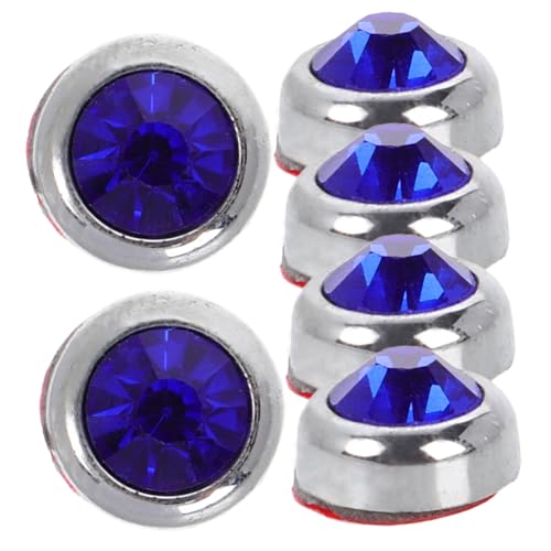 6PCS Bling Car Crystal Rhinestone Stickers for Interior Decoration Stylish Auto Accessories for Women Easy Application Flat Back Round Gems Diverse Color Choices for Personal Style