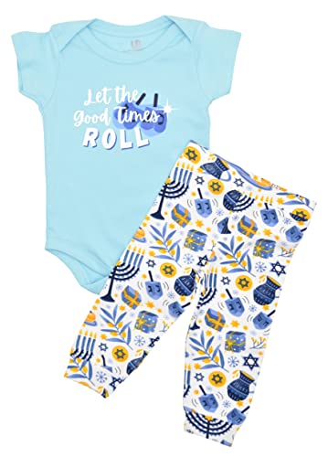 Image of Baby Boys Girls 2pc Outfit Set Short Sleeve Bodysuit with Pants
