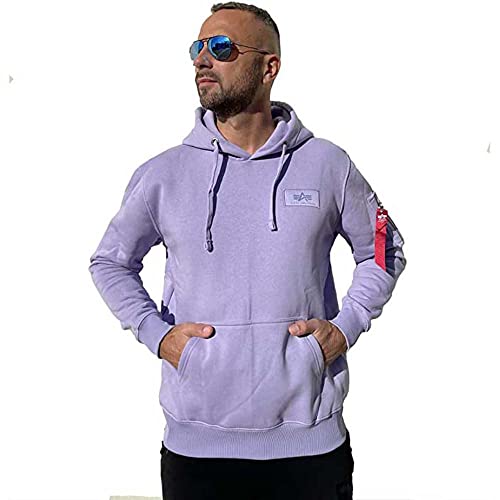 ALPHA INDUSTRIES Herren Back Print Hoody Kapuzensweat Kapuzenpullover, Pale...