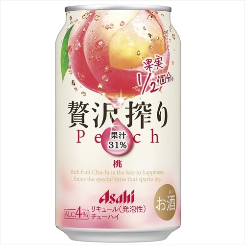 Amazon.co.jp: アサヒ 贅沢搾り 桃 350ml : 食品・飲料・お酒