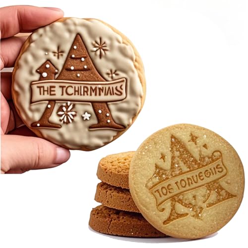 Personalized Christmas Cookie Stamps A-Z Alphabet Cookie Stamps Family Cookie Stamp Set With Cutter Set Christmas Gift For Handmade Baking Enthusiasts