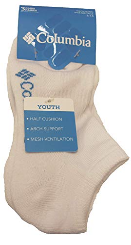 Columbia Big Girls' Athletic No Show (Pack of 3)