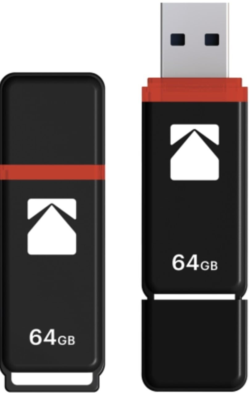 Kodak K100 - Unidad flash USB 2.0 de 64 GB y serie Body (paquete de 20)
