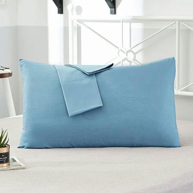 FAQIMORAX Funda de Almohada de algodón de Color sólido, 40 x 60, 50 x 70, 50 x 75, 50 x 90, Personalizable, 16 x 48 x 150 cm, 1 Pieza