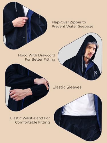 Image of LUX VENUS Reversible Rain Coat for Men.