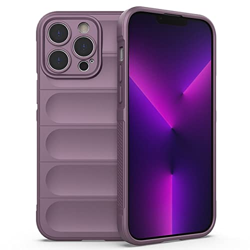 Coque antichoc pour iPhone 13 en silicone liquide lavande