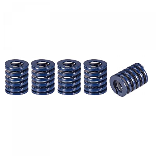 Image of sourcing map 3D Printer Die Spring, 5pcs 16mm OD 20mm Long Spiral Stamping Light Load Compression Mould Die Springs for 3D Printer Electric Part, Blue