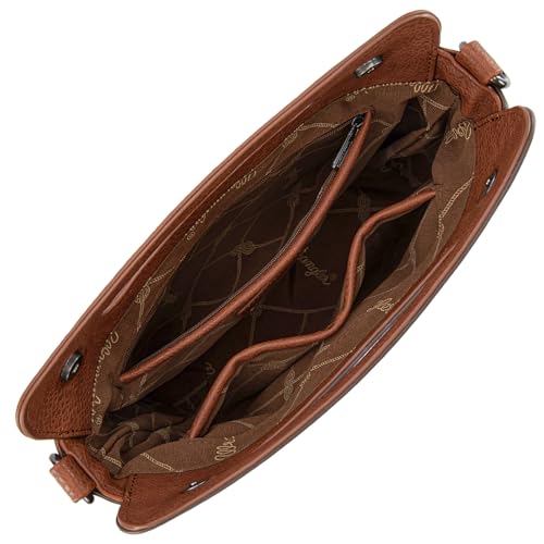 Image of Wrangler Western Handbag for Women Crossbody Bag Top Handle Shoulder Bag Embossed Cowgirl Fringe Purse