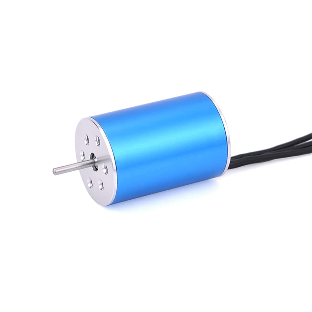 KingVal Replacement 2435 4500KV Sensorless Brushless Motor Shaft 2.0mm with 25A Brushless ESC Compatible with 1/16 1/18 RC Car