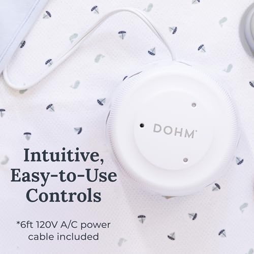 Yogasleep Dohm UNO White Noise Sound Machine (White) with Real Fan Inside for Non-Looping White Noise, for Travel, Office Privacy, Meditation, Sleep Aid for Adults & Baby, Registry Gift - Image 7
