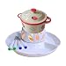 Pentola fonduta di cioccolato Set tazze Burro Scaldatore di burro Set di cioccolato in ceramica Fonduta fonduta con 2 forchette di fonduta e piastra Pentola di fusione del cioccolato for la festa di N