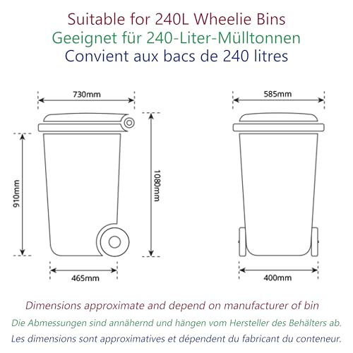 Product Pro Müllpresse für Standard-Mülltonnen, Haushalt, Garten, Recycling