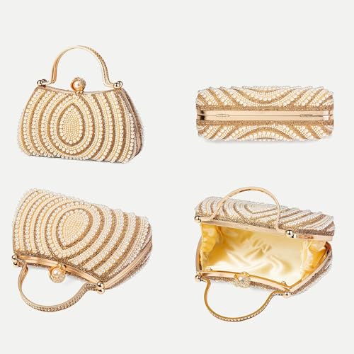Sac à main léger en cristal idéal pour fête de mariage