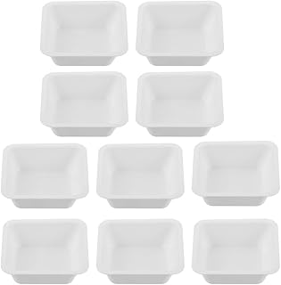 Balacoo Weigh Boats- 30Pcs Plastic Disposable Scale Trays for Weighing and Mixing Liquid& Powder with Easy Pour Spout Design